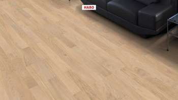 Haro Parquet Flooring - Series 4000 NF Stab Classico naturaLin plus Oak light white Trend (543540)