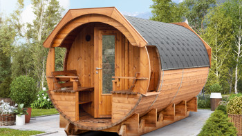 planeo sauna barrel Premium Svenja 1 thermo-wood kit