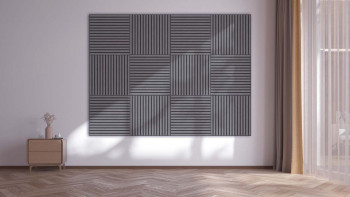 planeo Acoustic Wall Panel ISO - Oak Greige 60x60 cm