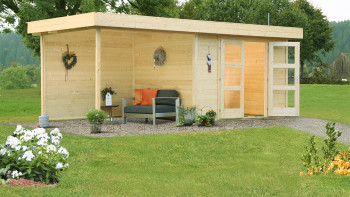 planeo summer house - System house Calais with extension and rear wall