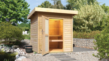 planeo sauna house Basic Lenja natural finish