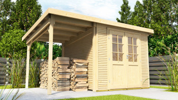 planeo summer house - Systemhaus Pulti Softline with side roof 1.5m