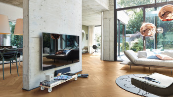 planeo Parquet Flooring - Noble Wood Herringbone Oak Sandnes | Made in Germany (EDP-8298)