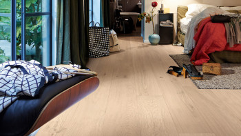 MEISTER Parquet Flooring - Lindura HD 400 Oak lively cream white (633422893720)