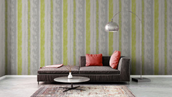 Vinyl wallpaper Best of Wood`n Stone 2nd Edition A.S. Création Modern Yellow Grey Green 251