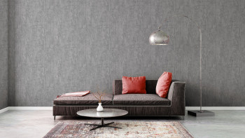 Vinyl wallpaper Best of Wood`n Stone 2nd Edition A.S. Création modern plain colours concrete look grey 265