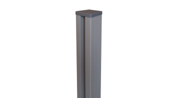 planeo Alumino - aluminium post to set in concrete silver grey DB701 9x9x300cm incl. cap
