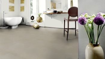 Wineo vinyl floor - 800 tile Solid Sand - 457x457mm adhesive vinyl