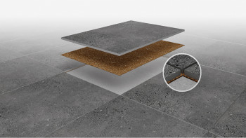 planeo DIYtile floor tiles concrete - 60 x 60 x 12.5 cm Brown PT