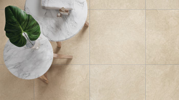 planeo DIYtile floor tiles slate - 60 x 60 x 12 cm Sandbeige PT