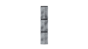 Zierer quarry stone look corner for BS1 - 54 x 54 x 345 mm signal grey flamed made of GRP