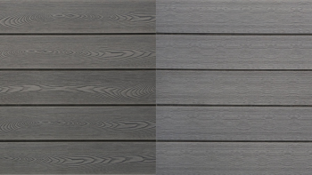 planeo WPC decking board solid PRIME light grey - structured/brushed