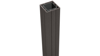 planeo prefabricated fence post incl. cap - anthracite 7 x 7 x 100 cm - dowel-mounted