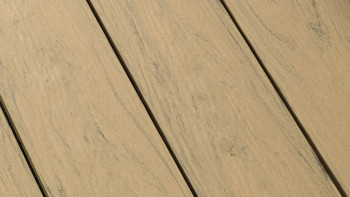 planeo WPC - decking board solid velvet ash matt embossed/fluted - 1m to 6m