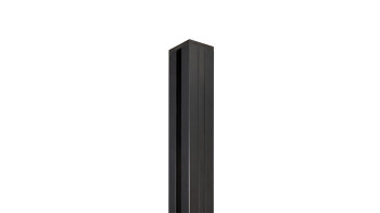planeo Classic - Aluminium post for setting in concrete or dowelling Anthracite 7.9 x 7.9 x 240 cm incl. cap