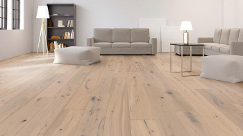 planeo Parquet Flooring - COUNTRY European Oak white (PU-000109-N)