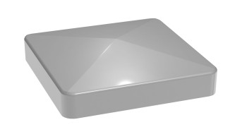 planeo Alumino post cap silver grey 7x7cm