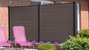 planeo Solid - Garden Fence Square Terra