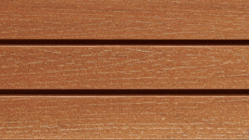 planeo Fassado - WPC rhombus strip façade cladding amber brown