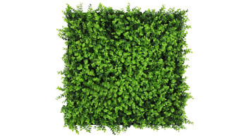 planeo acoustic panel - MixWall Leaf Mood Mixed Green Design Buxus 52 x 52 cm | artificial plant (PLMW-21111)