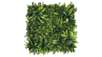planeo acoustic panel - MixWall Leaf Mood Tropical Mixed Flora 52 x 52 cm | artificial plant (PLMW-81111)