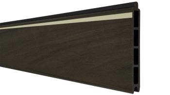 planeo Solid - Lightstripe single profile Walnut co-extruded