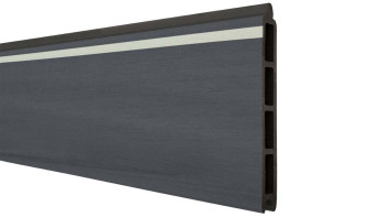 planeo Solid - Lightstripe single profile stone grey co-extruded