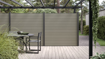 planeo Solid - Square Fence Grey