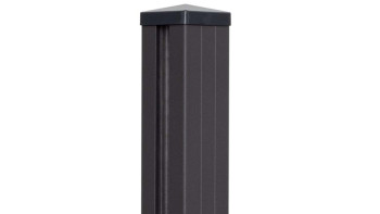 planeo Alumino - goal post reinforced for setting in concrete anthracite grey DB703 9x9x240cm incl. cap