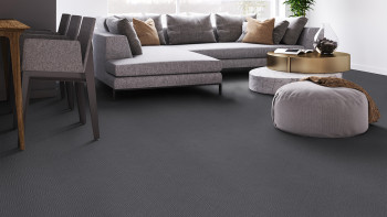 Gerflor PVC flooring - TEXLINE HQR SISAL BLACK - 2208