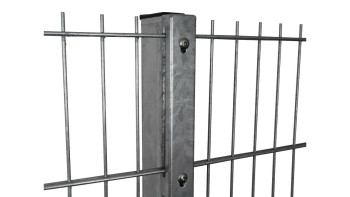 Privacy post type WSP Hot-dip galvanised for double bar fence - fence height 2230 mm