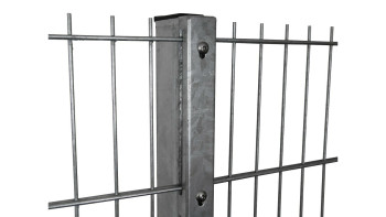 Privacy post type WSP Hot-dip galvanised for double bar fence - fence height 1630 mm