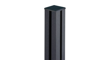 planeo Solid - post for dowelling WPC anthracite grey 190cm incl. cap