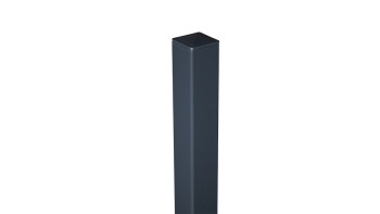 planeo Viento - aluminium post for dowelling anthracite RAL 7016 100cm incl. cap