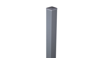 planeo Viento - aluminium post for dowelling silver grey 100cm incl. cap