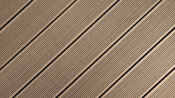 planeo WPC decking board - Amato Brown fine/coarse grooved