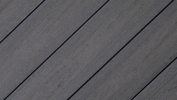 planeo WPC decking board - Excellento basalt grey matt embossed