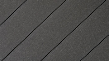 planeo WPC decking board - Excellento lava grey matt embossed