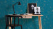 vinyl wallcovering blue modern uni trendwall 768