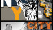 Vinyl wallpaper design panel orange modern style pictures pop.up panel 2 751