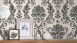 Paper Wallpaper Black Vintage Flowers & Nature Ornaments Style Guide Classic 2021 901