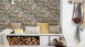 Vinyl wallpaper stone wallpaper brown Modern Stones Authentic Walls 2 561