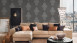 Textile wallpaper Luxury wallPaper Ornaments Architects Paper Grey Metallic 0 454