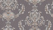 Vinyl wallpaper grey country house baroque vintage ornaments Hermitage 10 465