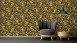 vinyl wallcovering stone wallpaper orange modern classic stones Versace 3 262