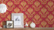 Vinyl wallpaper Château 5 A.S. Création ornaments yellow metallic red 922