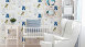 Non-woven wallpaper Little Stars A.S. Création children's wallpaper clothesline baby blue cream white 441