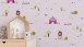 Non-woven wallpaper Little Stars A.S. Création children's wallpaper princess castle coloured pink 521