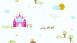 Non-woven wallpaper Little Stars A.S. Création children's wallpaper princess castle coloured white 522