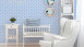 Non-woven wallpaper Little Stars A.S. Création childrens wallpaper baby footprints blue metallic 632